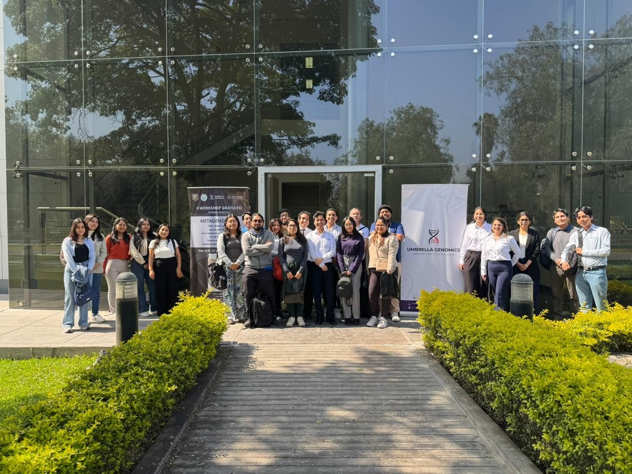 Workshop de Metagenómica 16S e ITS con Oxford Nanopore Technologies, equipo Umbrella Genomics