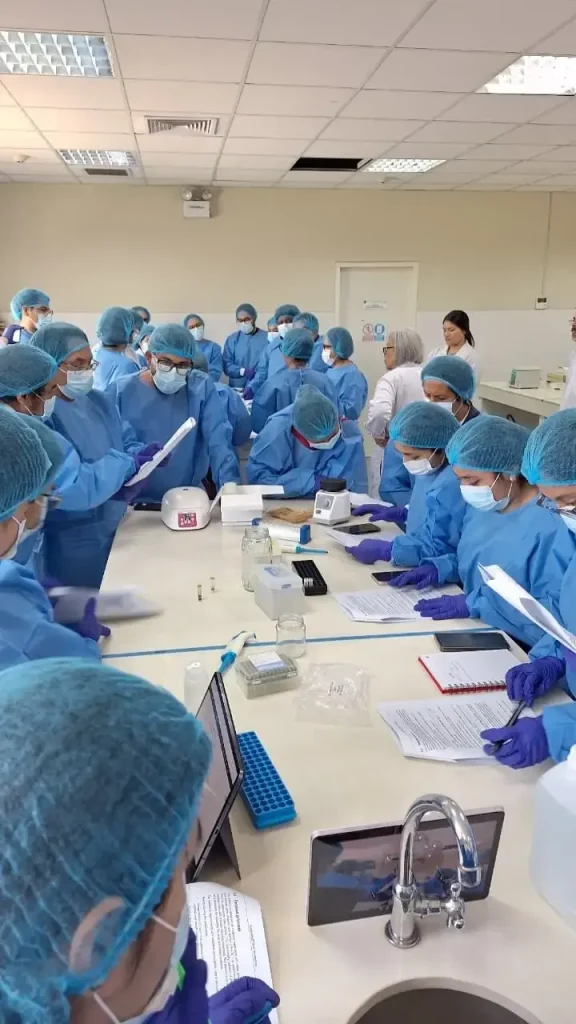Trabajo práctico de laboratorio durante el curso de Metagenómica