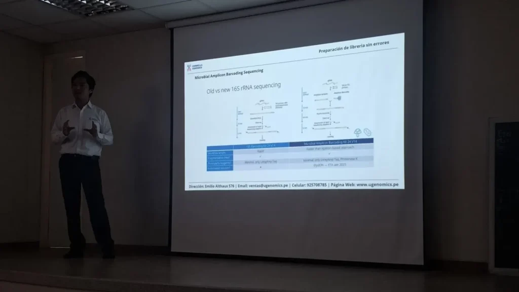 Presentación sobre secuenciación en el curso de Metagenómica